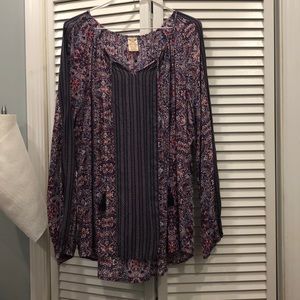 Blouse with tassels from Walmart